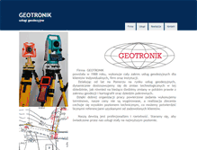 Tablet Screenshot of geotronik.pl
